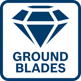 Blades on the tools are Diamond Ground to make the teeth extra sharp.